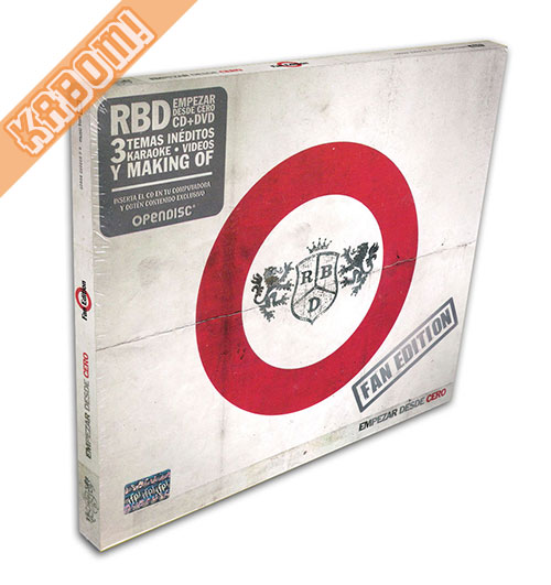 RBD - Empezar Desde Cero Fan Edition CD+DVD EMI 2008