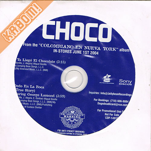 Choco - Ya Llego El Chocolate CD SINGLE PROMO