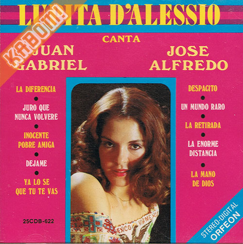 Lupita D'Alessio - Canta a Juan Gabriel y Jose Alfredo Jimenez CD 1991 Pre-Owned