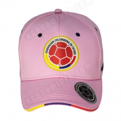 Seleccion Colombia Futbol Cap Official Licensed Classic Pink / Gorra Clasica Rosada FCF