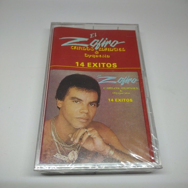 El Zafiro Carlos Manuel & Orquesta - 14 Exitos  Cassette Audio Tape