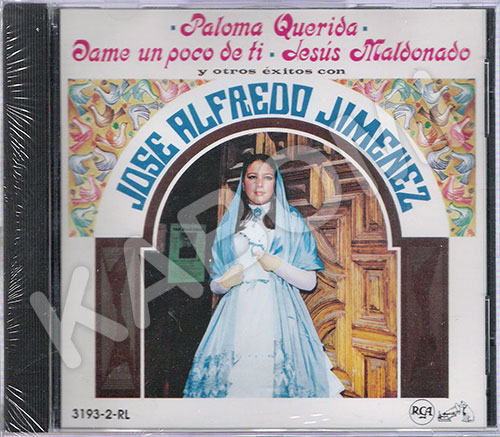 Jose Alfredo Jimenez Paloma Querida y Otros Exitos CD 1989 