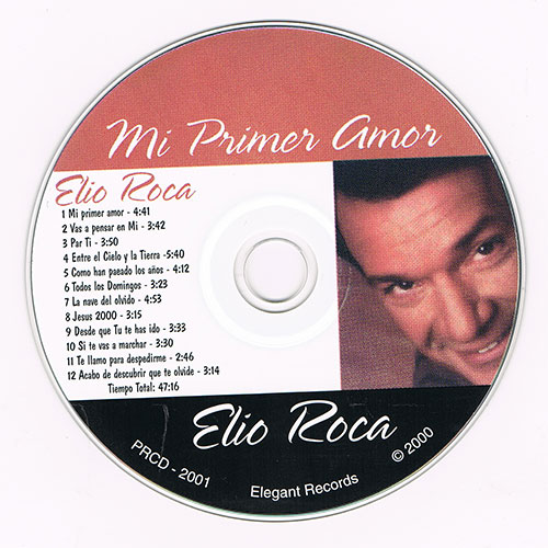 Elio Roca - Mi Primer Amor CD Promo